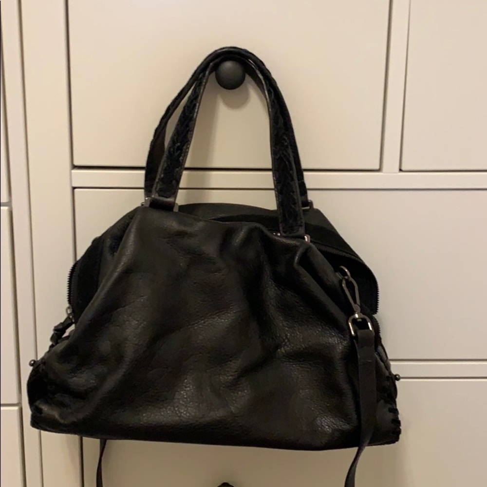 Zara bowling bag in black
